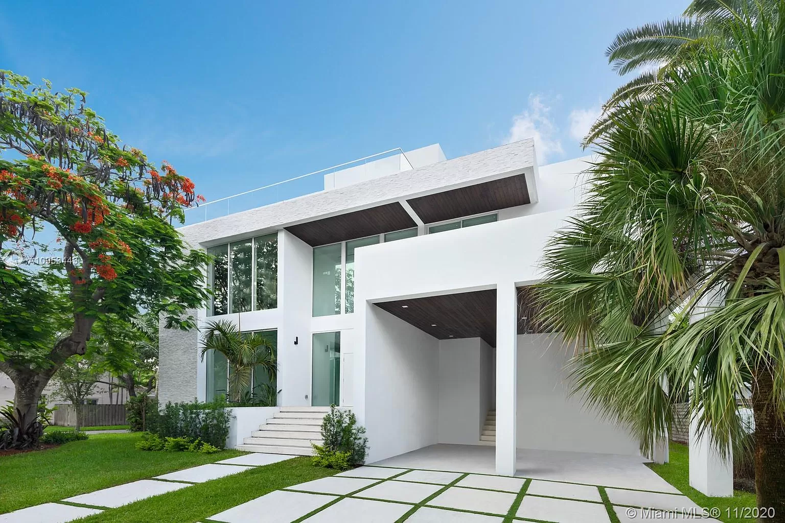 Modern residence facade
