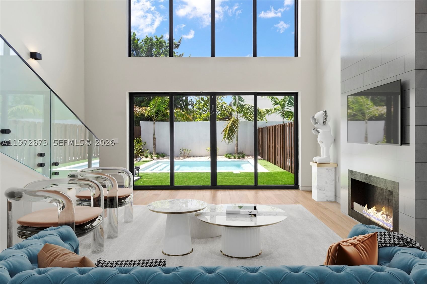 Double-height living room