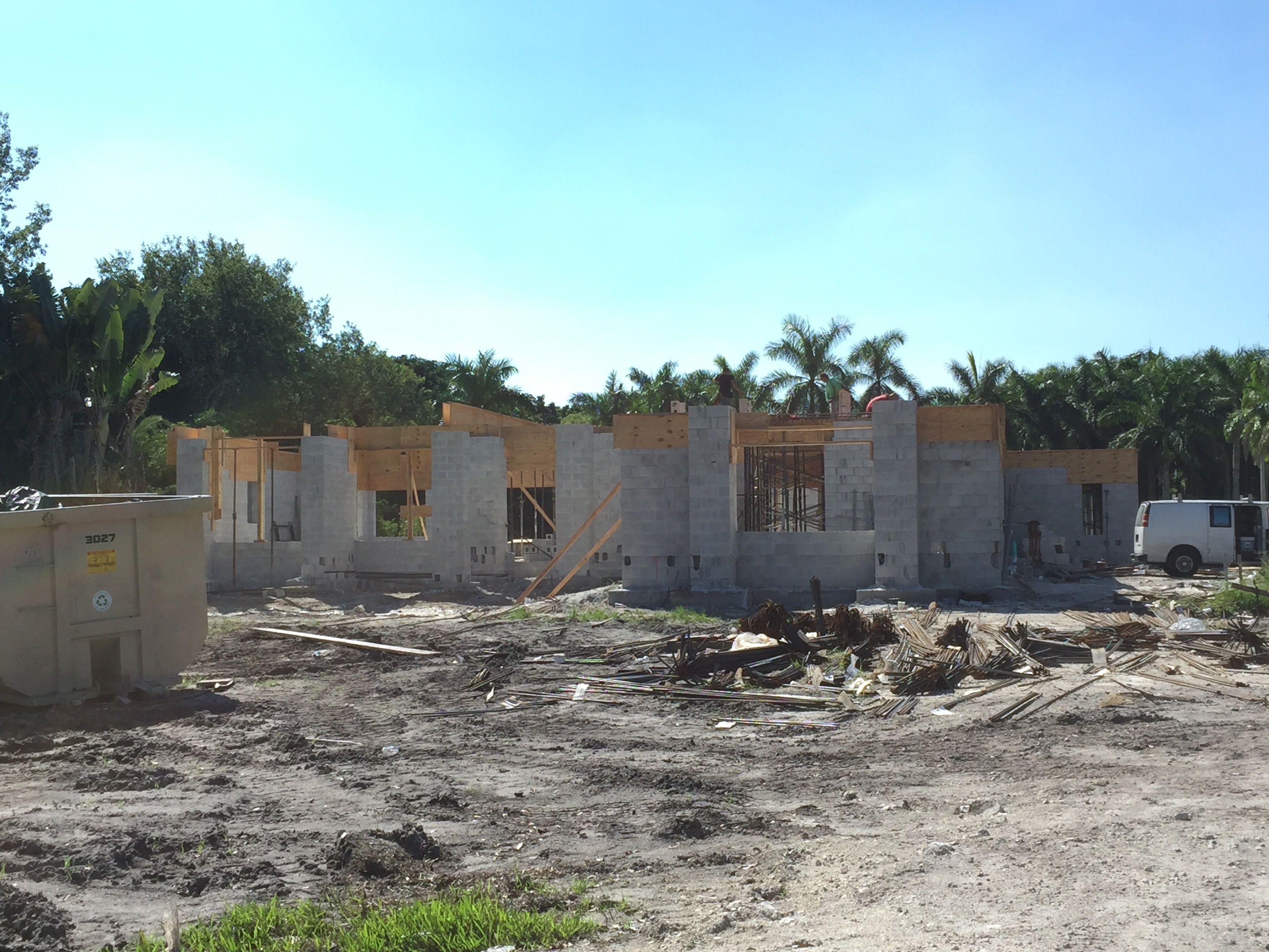 First-floor block walls