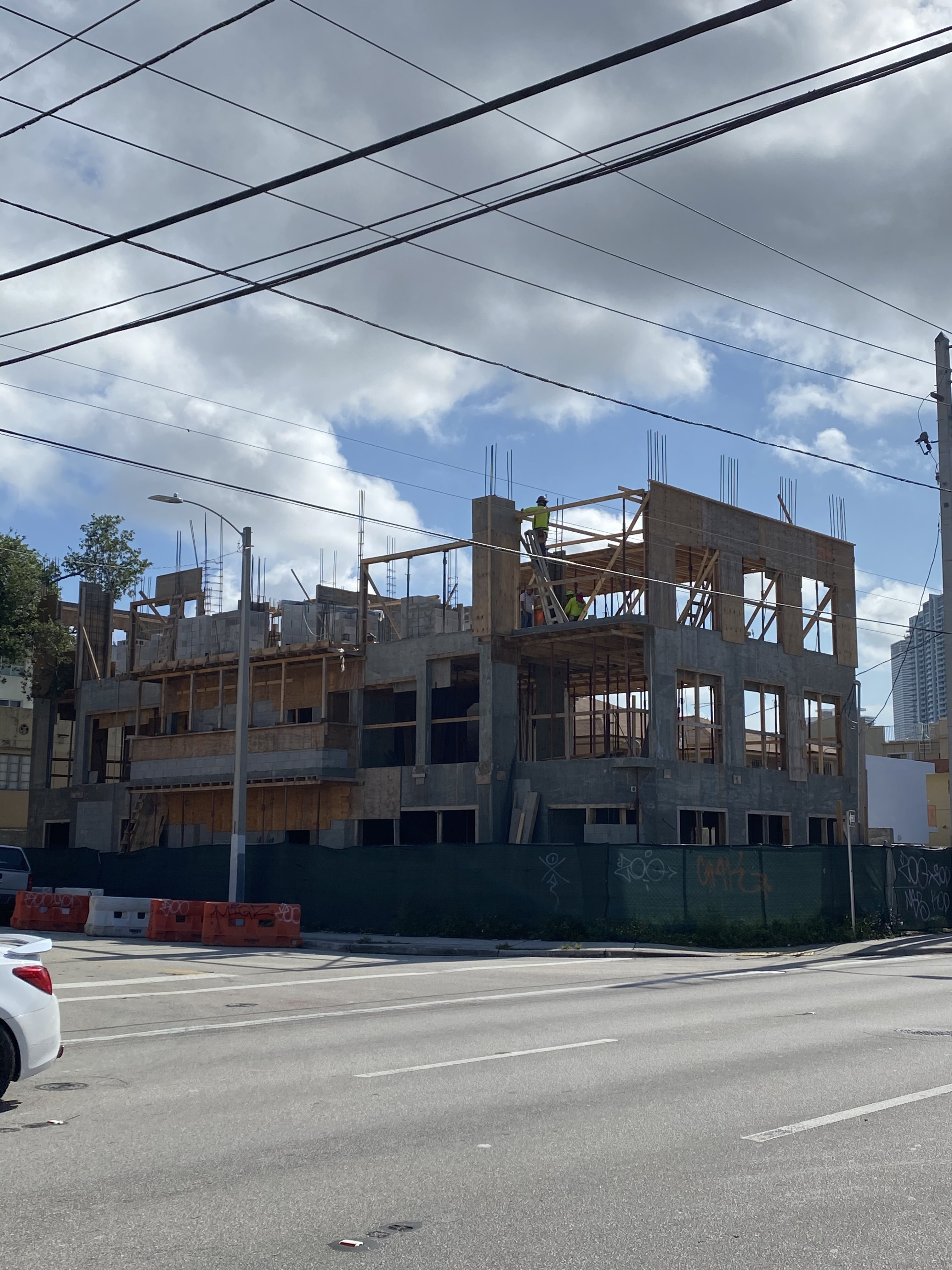 Concrete shell rising