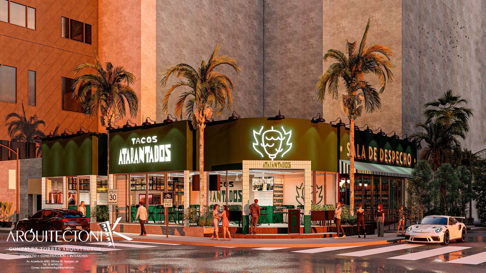 Rendering: Sala de Despecho Brickell facade